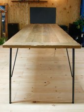 画像2: ≪テーブル≫【鉄脚ダイニングテーブル USED足場板/4サイズ】 (2)