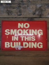画像1: 送料無料！≪SVG≫【ビンテージ 看板/USA Vintage signboard 『NO SMOKING』/1個】 (1)