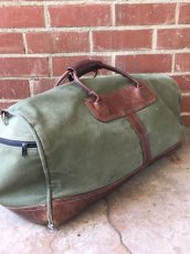 画像2: 送料無料≪ビンテージ雑貨≫【ORVIS キャンバス×レザーボストンバッグ/Boston bag /1個】 (2)