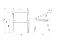 画像4: ≪宮崎椅子≫ pepe side（背布張り） (4)