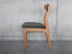 画像2: 送料無料！≪椅子≫【WING CHAIR -SQUARE original chair-/ウイングチェア/ファブリック/1脚】 (2)