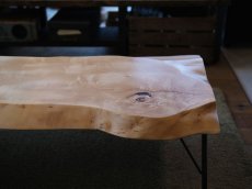 画像5: ≪SOLD OUT≫ローテーブル 無垢一枚板 トチ (栃) 鉄脚セット1400mm (5)
