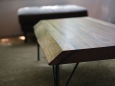 画像5: ≪SOLD OUT≫ローテーブル 無垢一枚板 アサメラ 鉄脚セット 930mm (5)