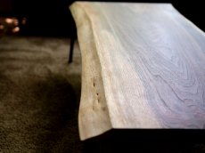 画像5: ≪SOLD OUT≫ローテーブル 無垢2枚ハギ板 ウォールナット 鉄脚セット 1155mm (5)