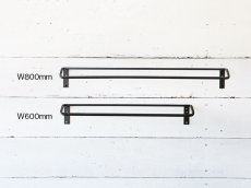 画像10: 送料無料≪バーハンガー≫【アイアン製 マルチホルダー 斜めタイプ W600/DIY素材/1個単品】 (10)