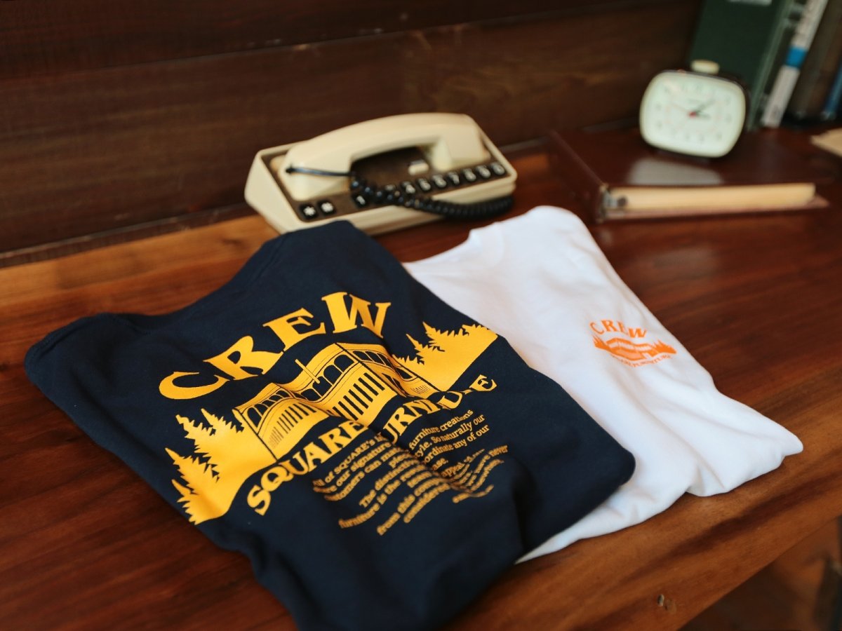 画像1: 送料無料≪オリジナルTシャツ≫【SQUARE CREW T-SHIRT/2カラー/単品】 (1)