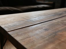 画像10: 【無垢一枚板 ニューギニアウォールナット W1130×D590×H348~378mm/鉄脚ショートorこたつ鉄脚セット/1台】 (10)