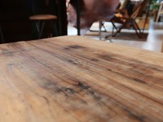 画像9: 【無垢一枚板 ニューギニアウォールナット W1130×D590×H348~378mm/鉄脚ショートorこたつ鉄脚セット/1台】 (9)