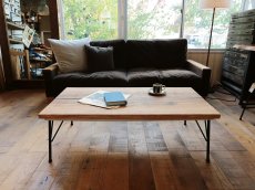 画像3: 【無垢一枚板 ニューギニアウォールナット W1130×D590×H348~378mm/鉄脚ショートorこたつ鉄脚セット/1台】 (3)