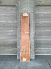 画像1: ≪未加工≫無垢一枚板 両耳 人乾材 ブラックチェリー W2545×D490~530×t55 (1)