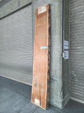 画像3: ≪未加工≫無垢一枚板 両耳 人乾材 ブラックチェリー W2545×D490~530×t55 (3)