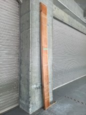 画像2: ≪未加工≫無垢一枚板 片耳 人乾材 ブラックチェリー W3045×D230~285×t55 (2)