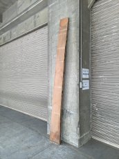 画像14: ≪未加工≫無垢一枚板 片耳 人乾材 ブラックチェリー W2790×D220~280×t55 (14)