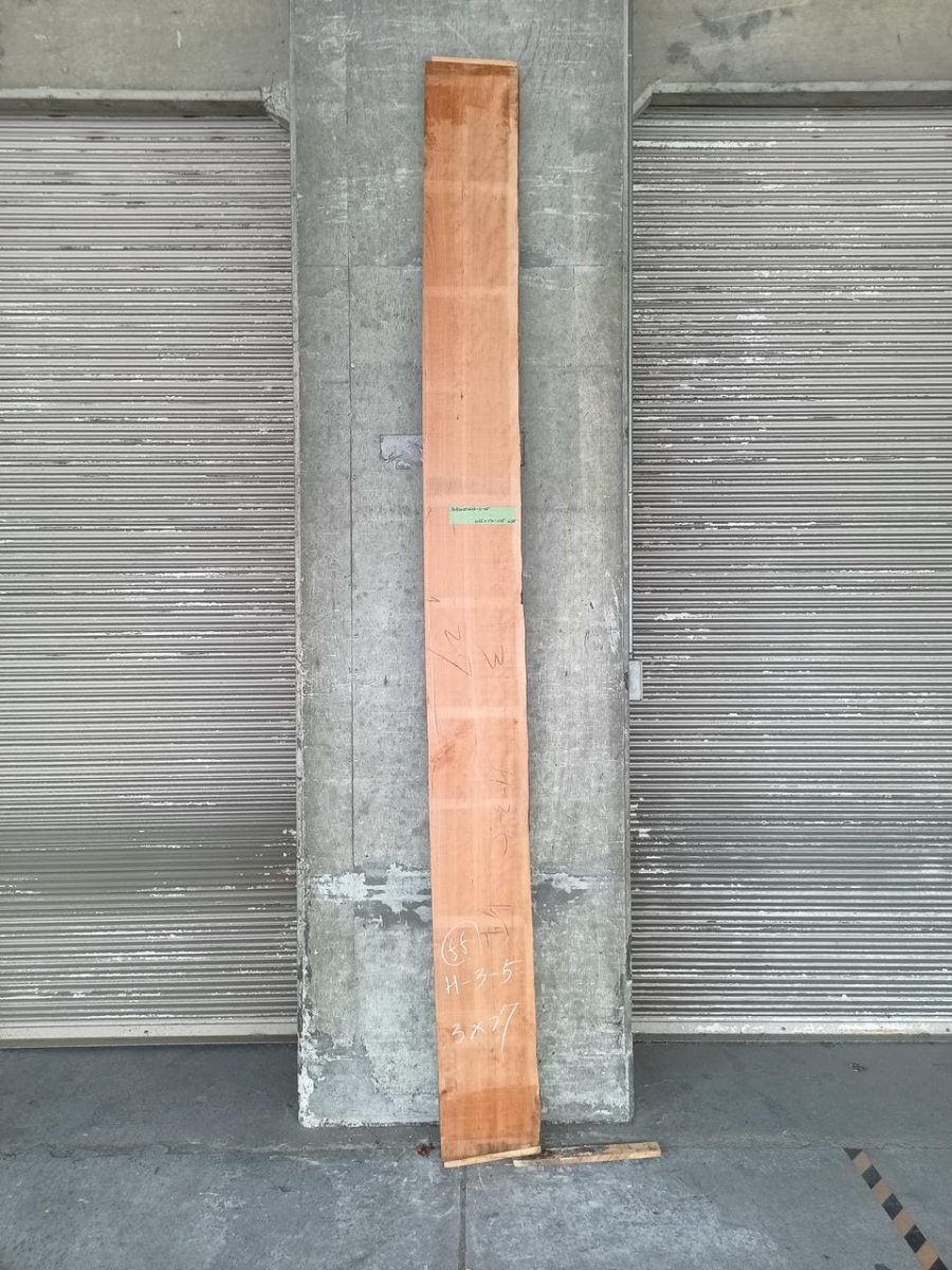 画像1: ≪未加工≫無垢一枚板 片耳 人乾材 ブラックチェリー W3055×D270~275×t55 (1)