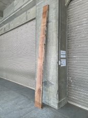 画像13: ≪未加工≫無垢一枚板 片耳 人乾材 ブラックチェリー W3070×D200~250×t55 (13)