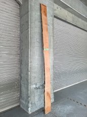 画像2: ≪未加工≫無垢一枚板 片耳 人乾材 ブラックチェリー W3070×D210~240×t55 (2)