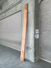 画像3: ≪未加工≫無垢一枚板 片耳 人乾材 ブラックチェリー W3070×D210~240×t55 (3)