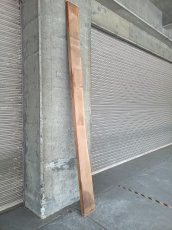 画像12: ≪未加工≫無垢一枚板 片耳 人乾材 ブラックチェリー W3070×D210~240×t55 (12)