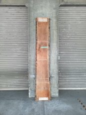 画像1: ≪未加工≫無垢一枚板 両耳 人乾材 ブラックチェリー W2550×D460~510×t65 (1)