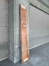 画像2: ≪未加工≫無垢一枚板 両耳 人乾材 ブラックチェリー W2550×D460~510×t65 (2)