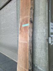 画像5: ≪未加工≫無垢一枚板 両耳 人乾材 ブラックチェリー W2550×D460~510×t65 (5)