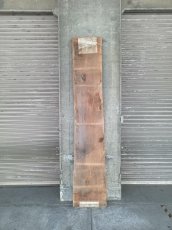 画像11: ≪未加工≫無垢一枚板 両耳 人乾材 ブラックチェリー W2550×D460~510×t65 (11)