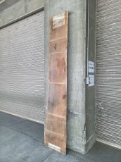 画像13: ≪未加工≫無垢一枚板 両耳 人乾材 ブラックチェリー W2550×D460~510×t65 (13)