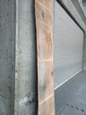 画像18: ≪未加工≫無垢一枚板 両耳 人乾材 ブラックチェリー W2550×D460~510×t65 (18)