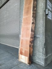 画像4: ≪未加工≫無垢一枚板 両耳 人乾材 ブラックチェリー W3335×D390~450×t55 (4)
