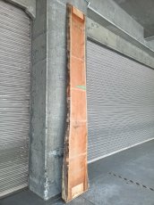 画像2: ≪未加工≫無垢一枚板 両耳 人乾材 ブラックチェリー W3035×D475~685×t55 (2)