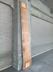 画像15: ≪未加工≫無垢一枚板 両耳 人乾材 ブラックチェリー W3035×D475~685×t55 (15)