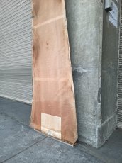 画像17: ≪未加工≫無垢一枚板 両耳 人乾材 ブラックチェリー W3035×D475~685×t55 (17)