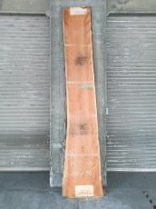 画像1: ≪未加工≫無垢一枚板 両耳 人乾材 ブラックチェリー W3090×D500~685×t55 (1)