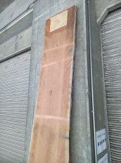 画像17: ≪未加工≫無垢一枚板 両耳 人乾材 ブラックチェリー W3090×D500~685×t55 (17)