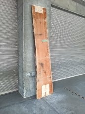 画像2: ≪未加工≫無垢一枚板 両耳 人乾材 ブラックチェリー W2740×D520~630×t55 (2)