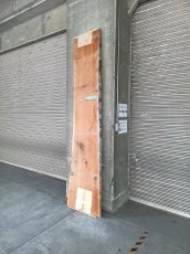 画像3: ≪未加工≫無垢一枚板 両耳 人乾材 ブラックチェリー W2740×D520~630×t55 (3)