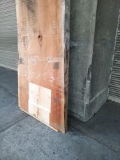 画像4: ≪未加工≫無垢一枚板 両耳 人乾材 ブラックチェリー W2740×D520~630×t55 (4)