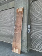 画像12: ≪未加工≫無垢一枚板 両耳 人乾材 ブラックチェリー W2740×D520~630×t55 (12)