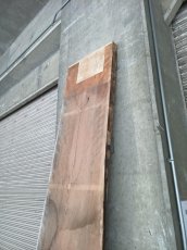 画像15: ≪未加工≫無垢一枚板 両耳 人乾材 ブラックチェリー W2740×D520~630×t55 (15)