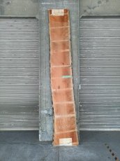 画像1: ≪未加工≫無垢一枚板 両耳 人乾材 ブラックチェリー W3140×D500~630×t55 (1)
