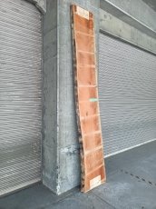 画像2: ≪未加工≫無垢一枚板 両耳 人乾材 ブラックチェリー W3140×D500~630×t55 (2)