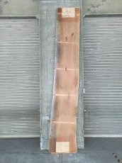 画像12: ≪未加工≫無垢一枚板 両耳 人乾材 ブラックチェリー W3140×D500~630×t55 (12)
