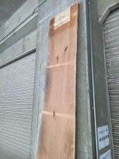 画像17: ≪未加工≫無垢一枚板 両耳 人乾材 ブラックチェリー W3140×D500~630×t55 (17)