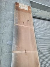 画像21: ≪未加工≫無垢一枚板 両耳 人乾材 ブラックチェリー W3140×D500~630×t55 (21)
