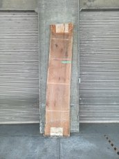 画像1: ≪未加工≫無垢一枚板 両耳 人乾材 ブラックチェリー W2650×D535~610×t65 (1)