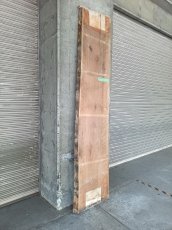 画像2: ≪未加工≫無垢一枚板 両耳 人乾材 ブラックチェリー W2650×D535~610×t65 (2)