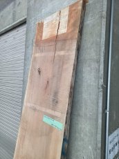 画像6: ≪未加工≫無垢一枚板 両耳 人乾材 ブラックチェリー W2650×D535~610×t65 (6)