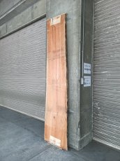 画像12: ≪未加工≫無垢一枚板 両耳 人乾材 ブラックチェリー W2650×D535~610×t65 (12)