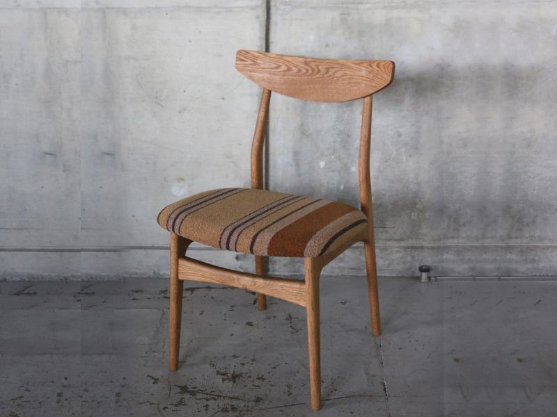 画像1: 送料無料！≪椅子≫【WING CHAIR -SQUARE original chair-/ウイングチェア/ファブリック/1脚】 (1)