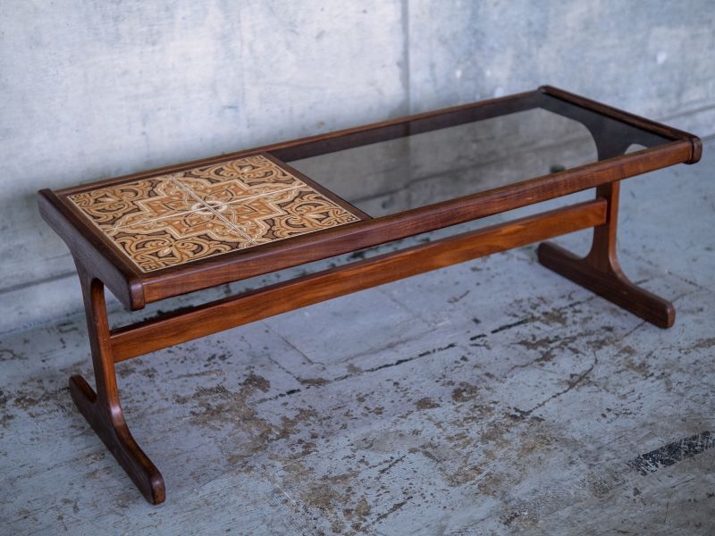 ≪ローテーブル≫【G-PLAN 1950s tile and glass top coffee table 